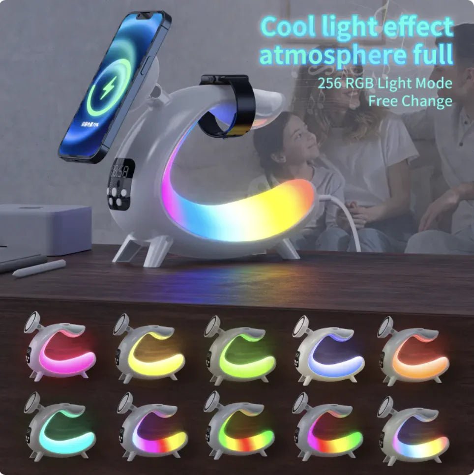 Multi - function Wireless Charging Bedside Table Lamp - Musttbuy