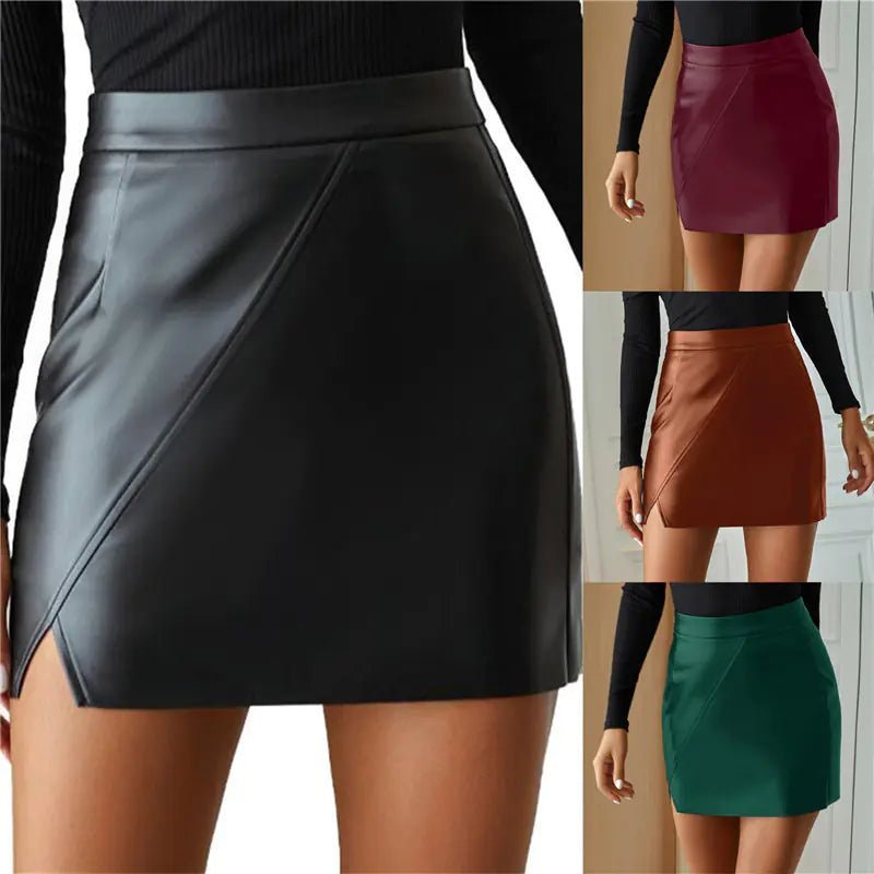 Nola Faux - Leather Mini Skirt - Musttbuy