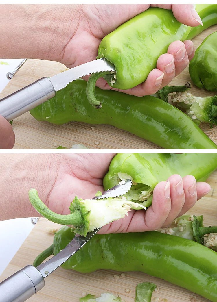 Pepper Corer Tools Stainless Steel - Musttbuy