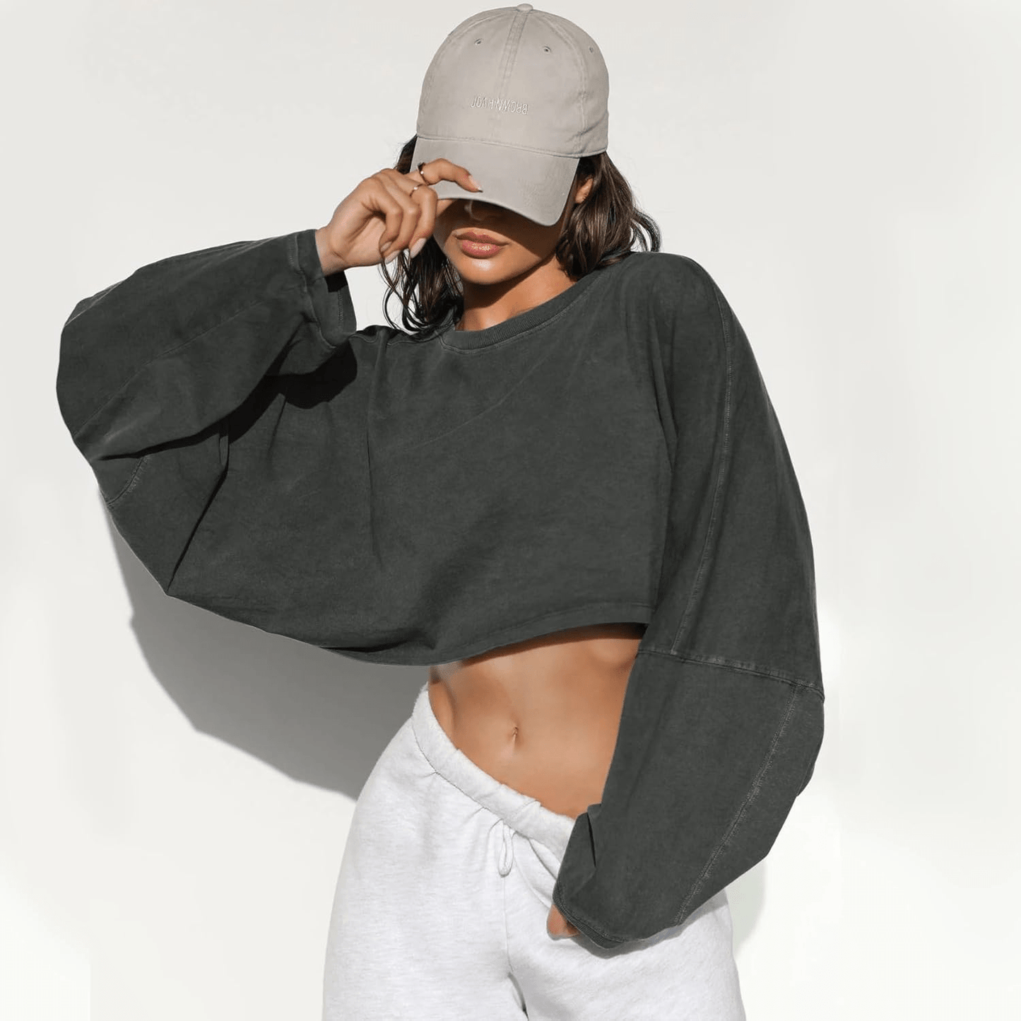 Roux Oversize Crop Top - Musttbuy