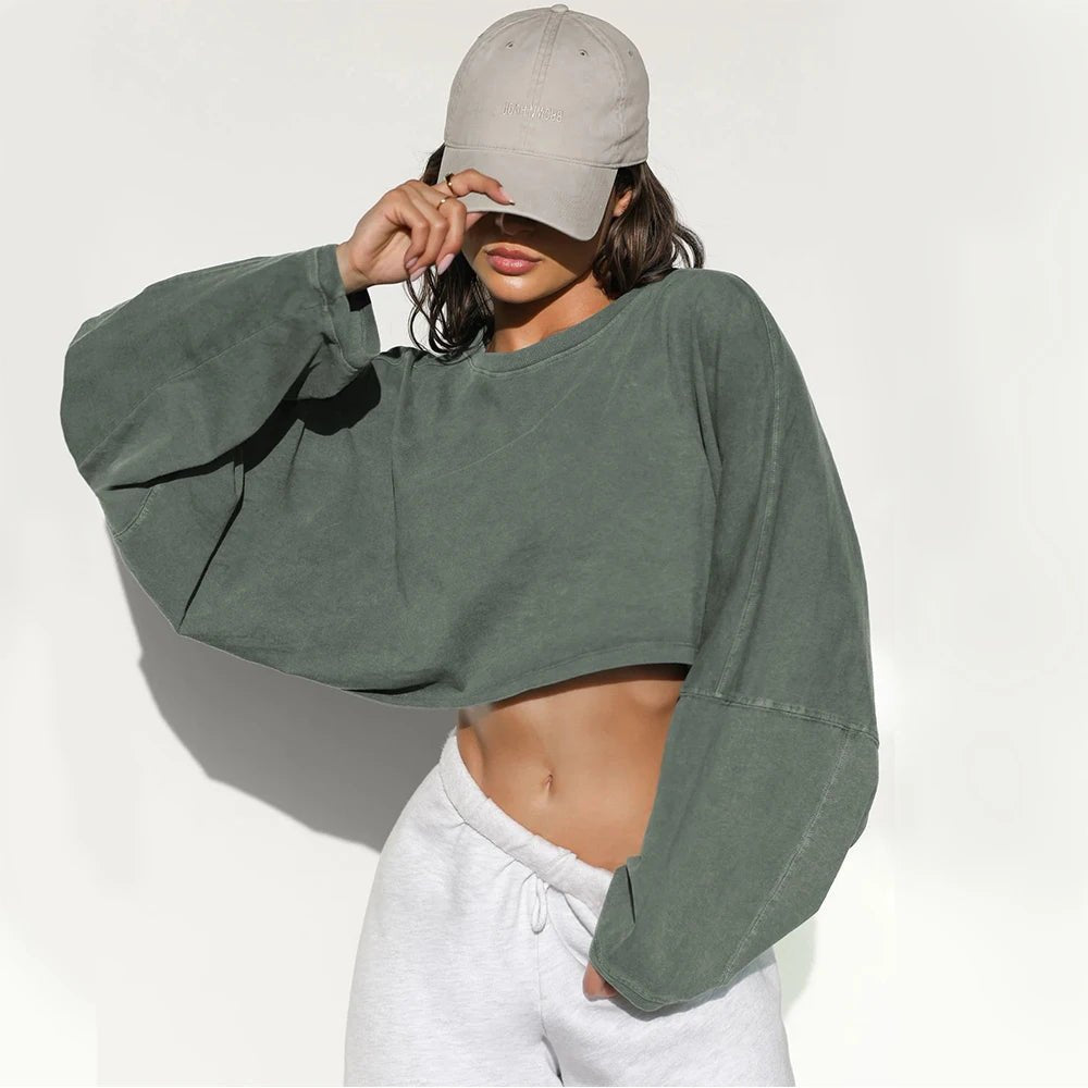 Roux Oversize Crop Top - Musttbuy