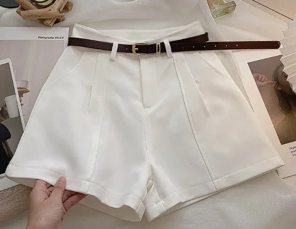 Simple High Waist A - Line Wide Leg Pants - Musttbuy