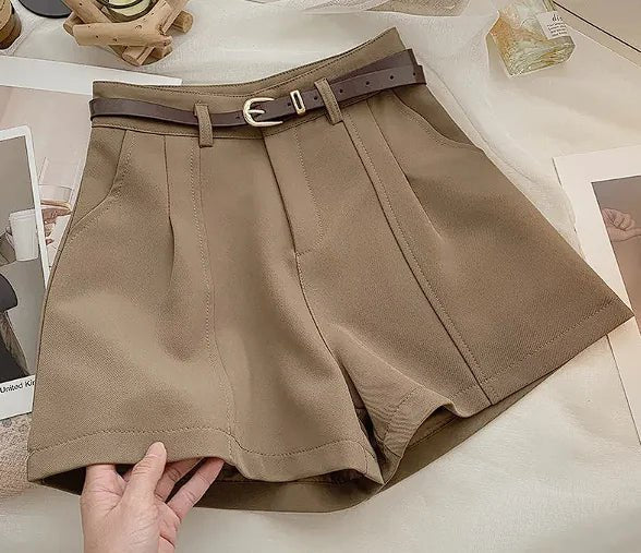Simple High Waist A - Line Wide Leg Pants - Musttbuy