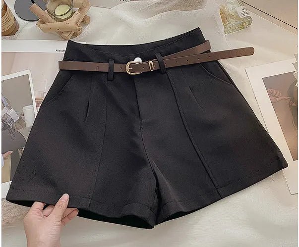 Simple High Waist A - Line Wide Leg Pants - Musttbuy