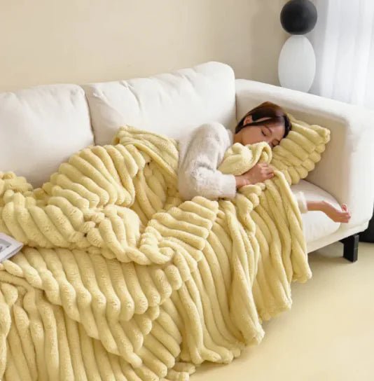 Soft Wind Bubble Velvet Blanket - Musttbuy