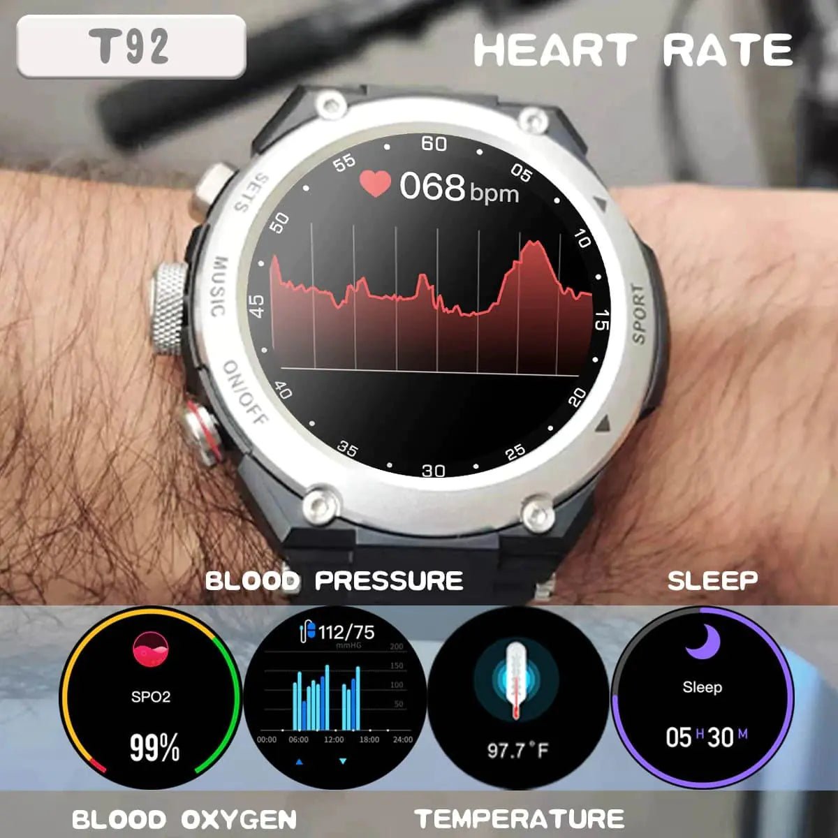 Sports Smartwatch - Musttbuy