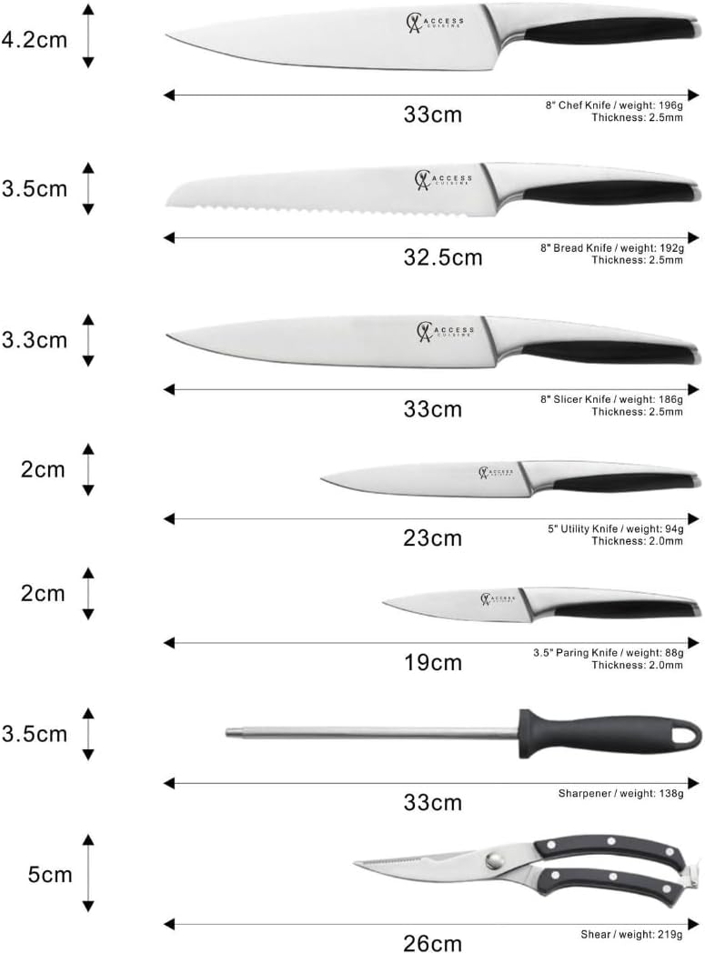 Stainless Steel Knife Set - Musttbuy