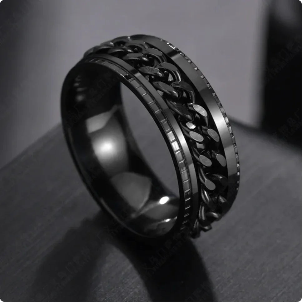 Stainless Steel Men's Statement Ring - Musttbuy