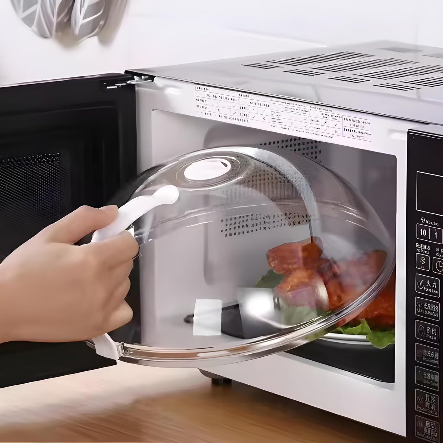 Steam Microwave Cover With Handle - Musttbuy