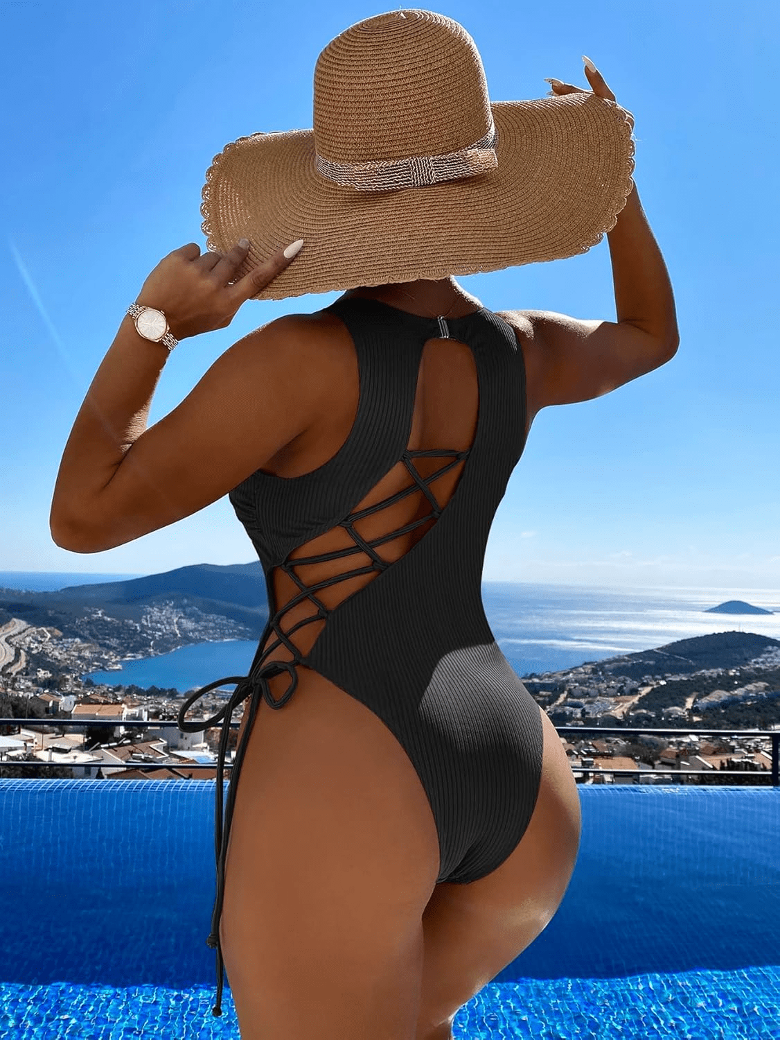 Strappy Swimwear Bikini Set - Musttbuy