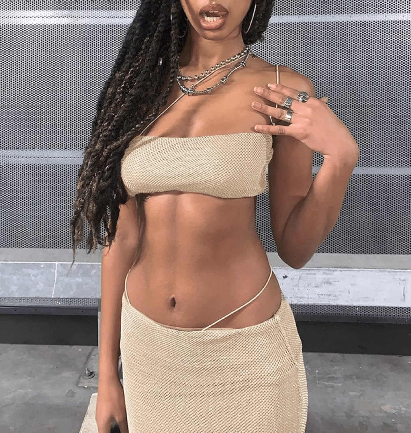 Summer Beach Mesh Two Piece Set - Musttbuy