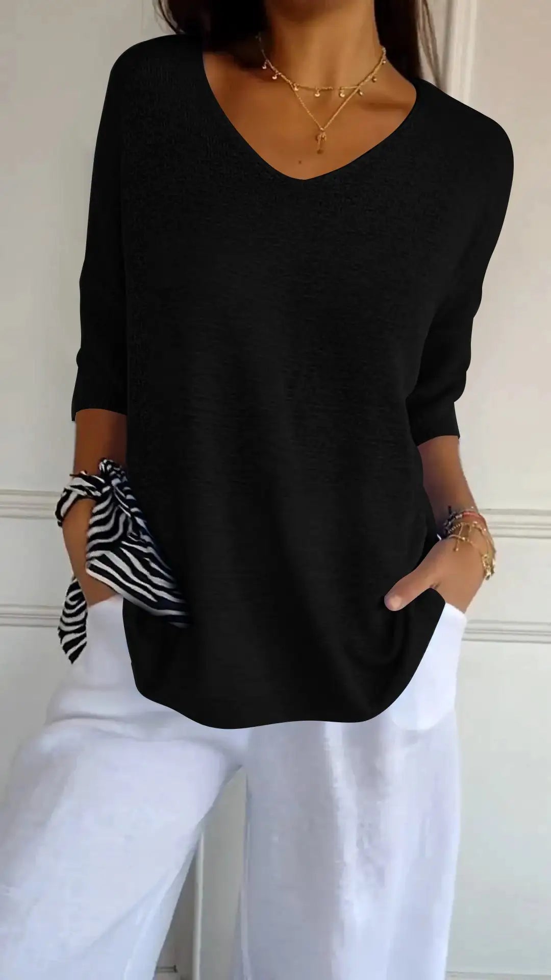 Trendy V - Neck Top - Musttbuy