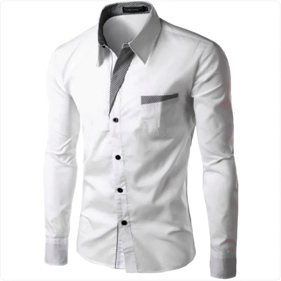 Turey Contrast Shirt - Musttbuy