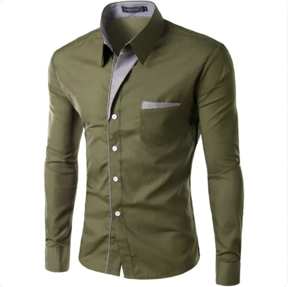 Turey Contrast Shirt - Musttbuy