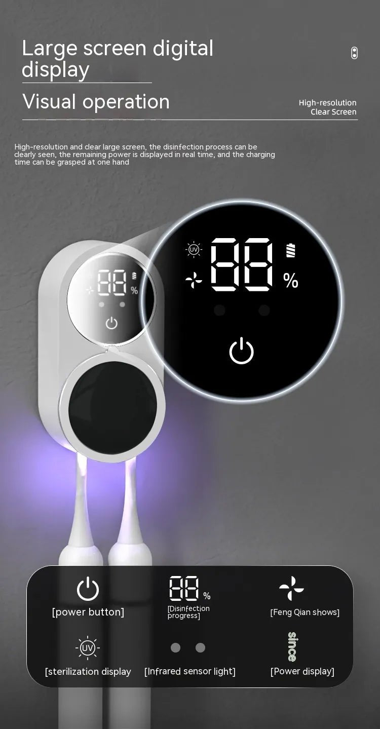 UV Toothbrush Holder & Sanitizer - Musttbuy