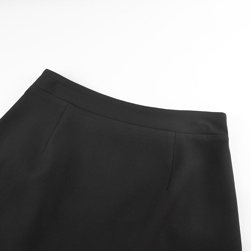 Vienne Button Fold Skirt - Musttbuy