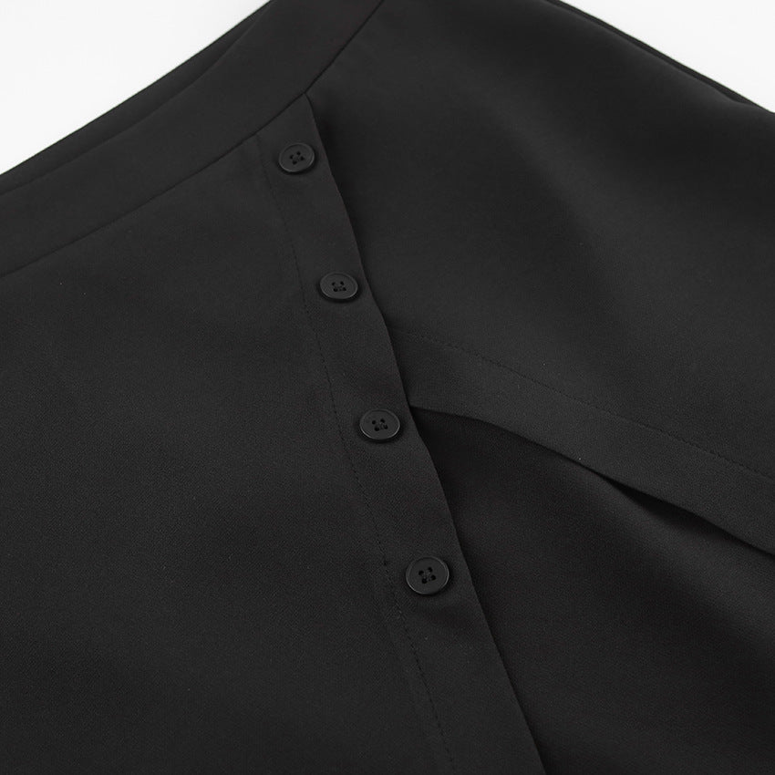 Vienne Button Fold Skirt - Musttbuy