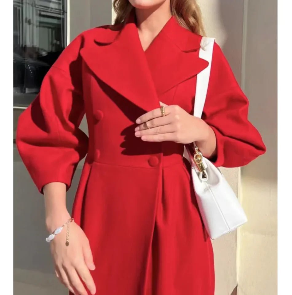 Vintage Lantern Sleeve Lapel Jacket - Musttbuy