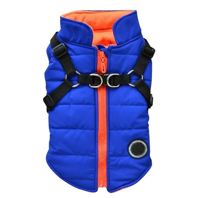 Waterproof Pet Coat with Harness - Musttbuy