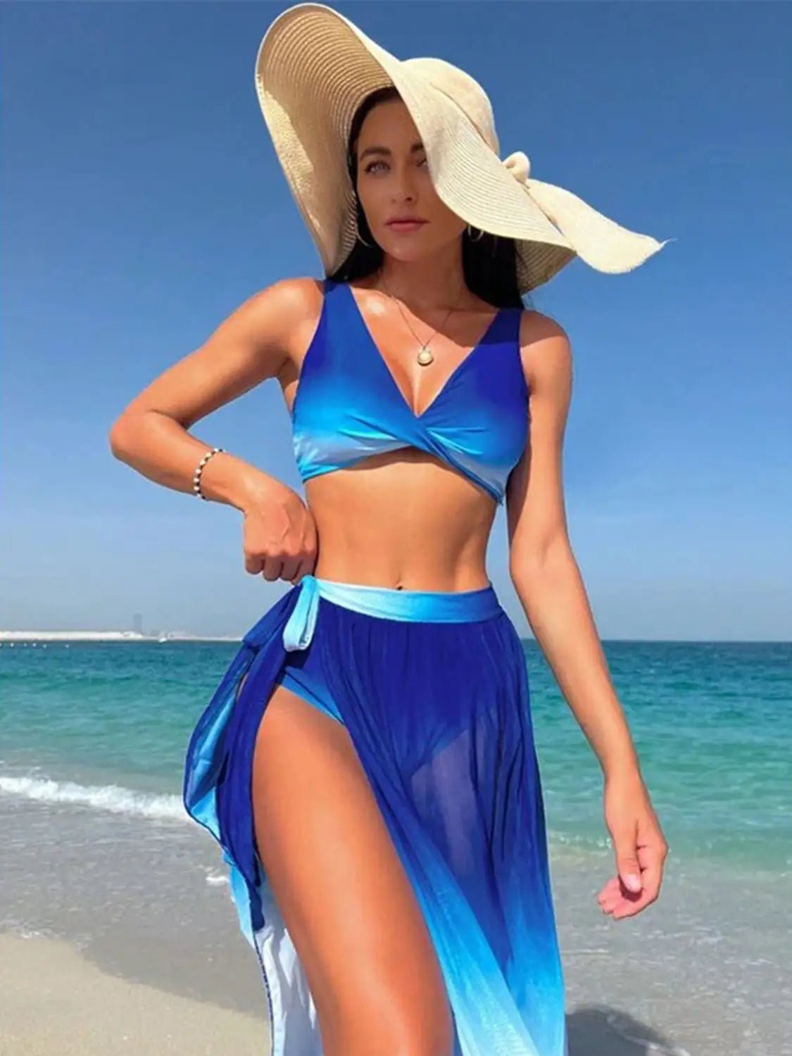 Wide Strap Three - Piece Swimsuit - Musttbuy