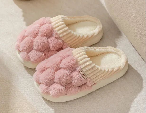 Women's Fashion Indoor Warm Non - slip Plush Slippers - Musttbuy