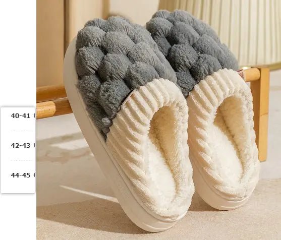Women's Fashion Indoor Warm Non - slip Plush Slippers - Musttbuy