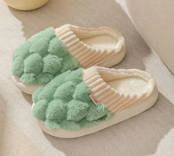Women's Fashion Indoor Warm Non - slip Plush Slippers - Musttbuy