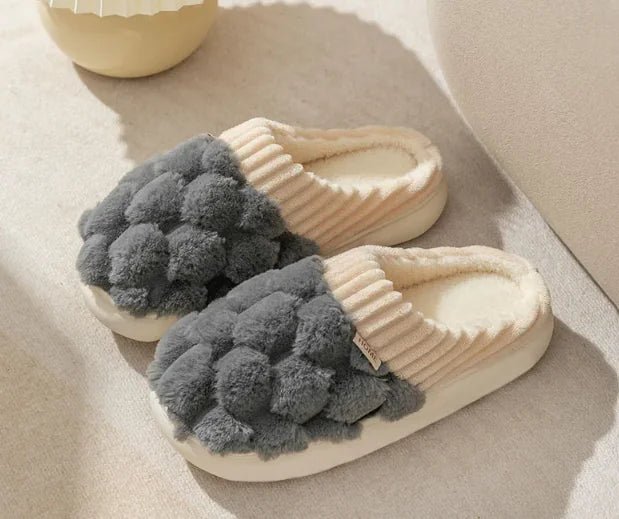 Women's Fashion Indoor Warm Non - slip Plush Slippers - Musttbuy