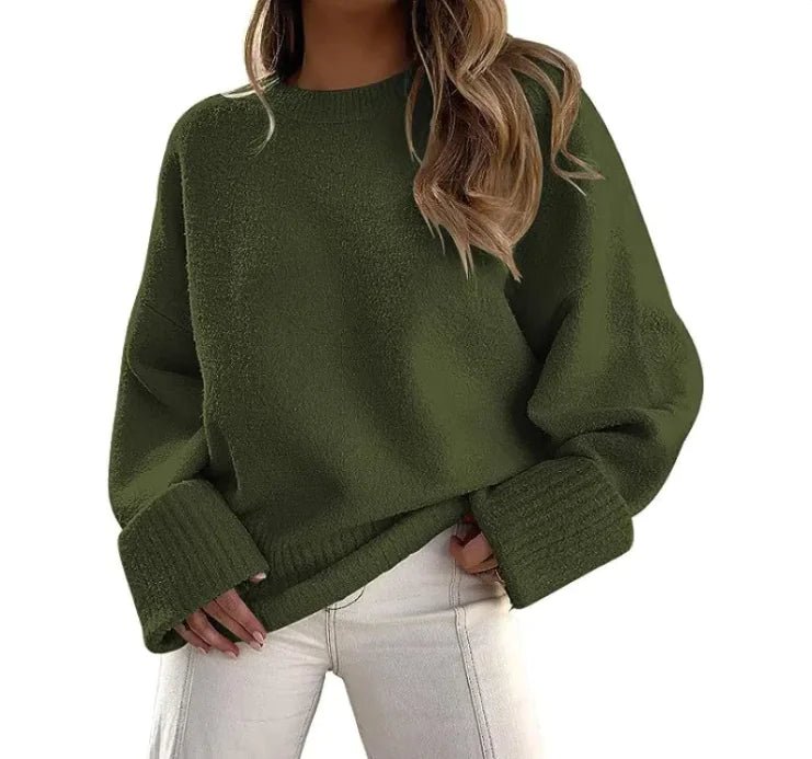 Women’s Fashion Plush Sweater Top - Musttbuy