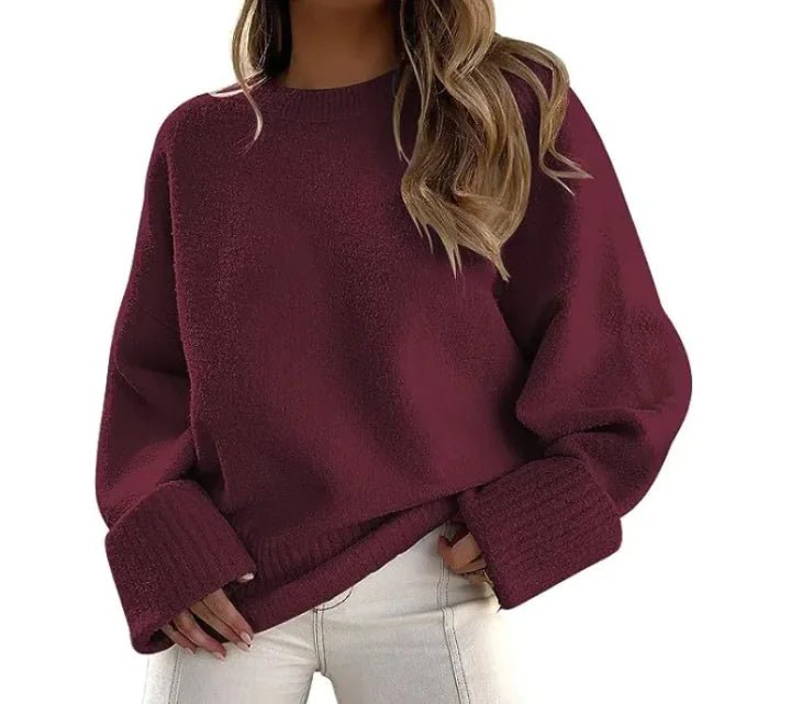 Women’s Fashion Plush Sweater Top - Musttbuy