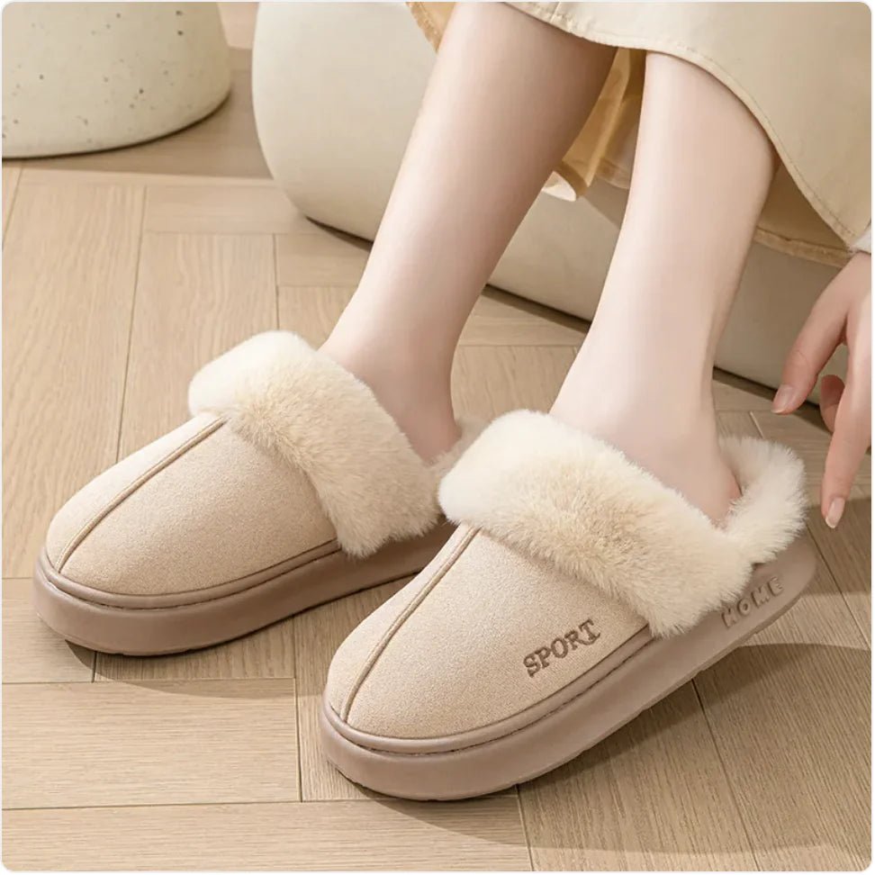 Women's Faux Suede Slippers - Musttbuy