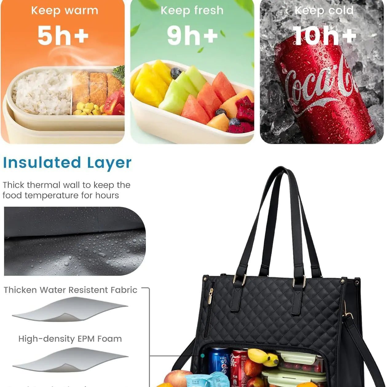Women's Insulated Lunch & Laptop Bag - Musttbuy
