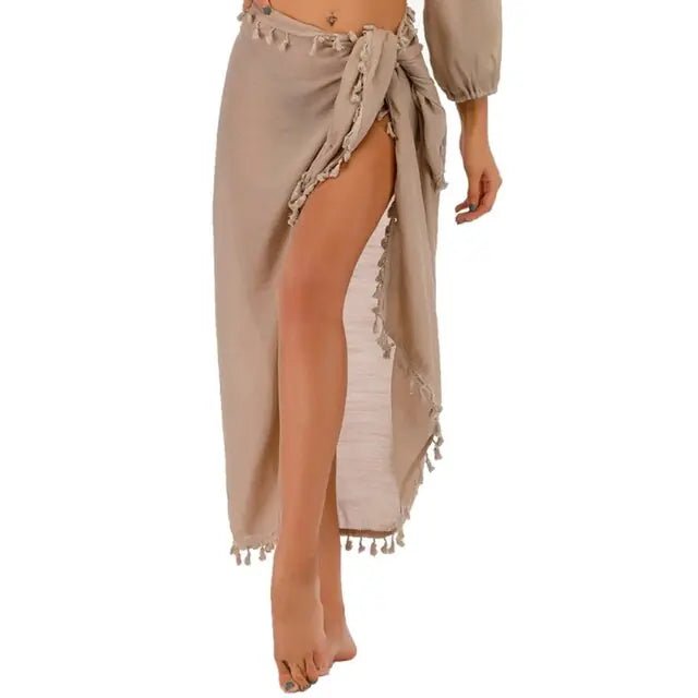 Womens Long Beach Cover Up Sarong - Musttbuy
