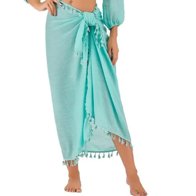 Womens Long Beach Cover Up Sarong - Musttbuy