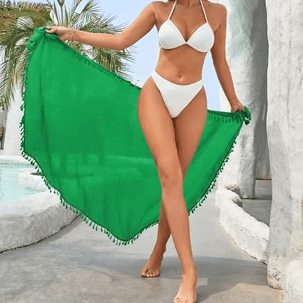 Womens Long Beach Cover Up Sarong - Musttbuy