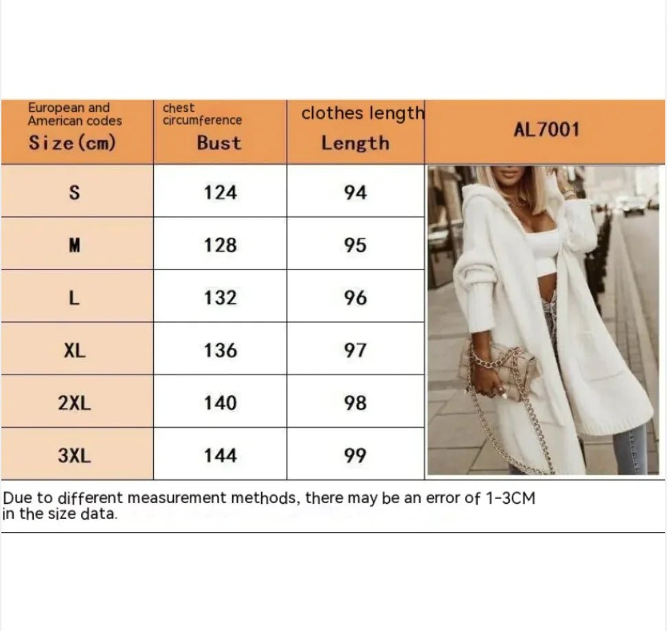 Women's Long Hooded Letter Cardigan - Musttbuy
