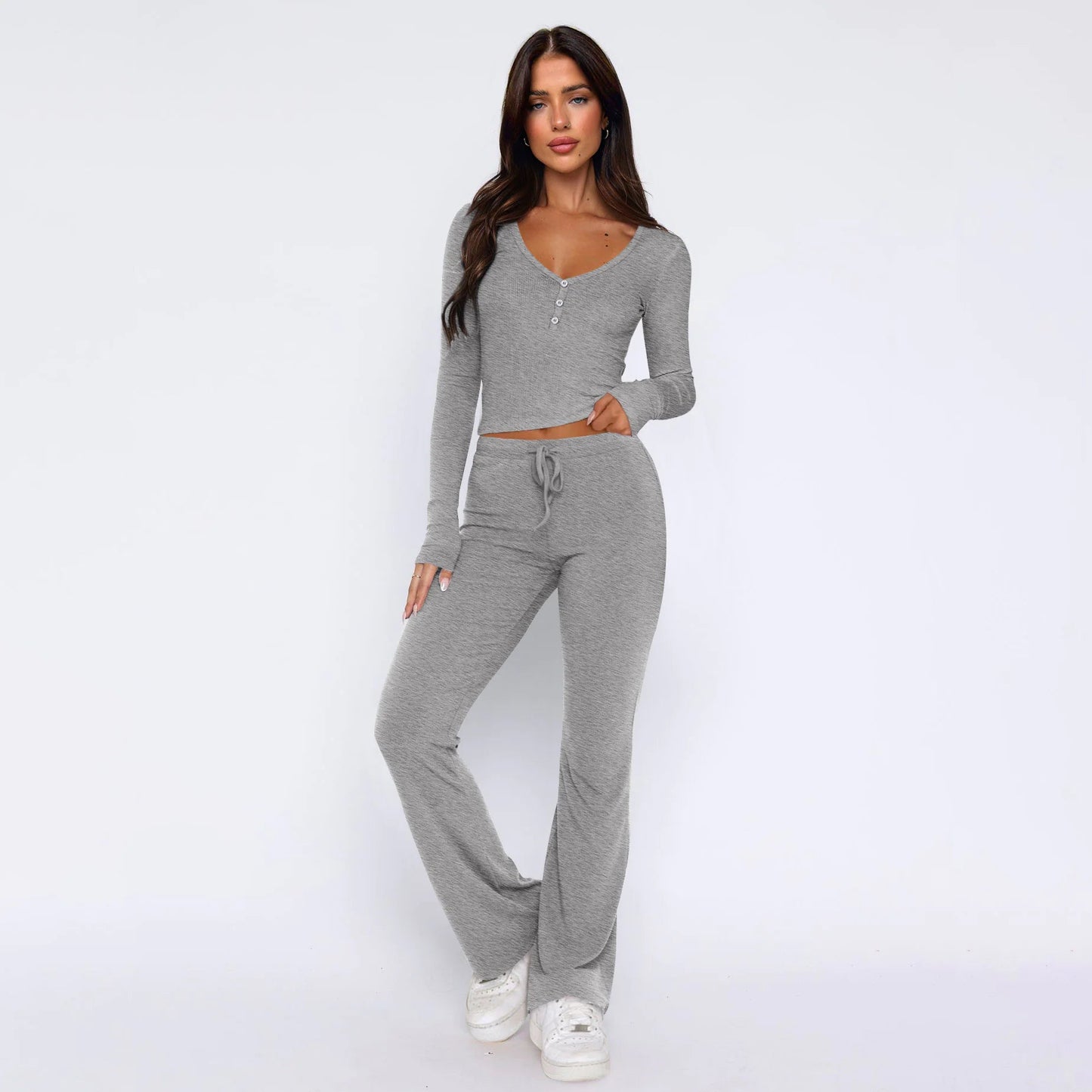 Women's Long Sleeve Top & Pants Set - Musttbuy