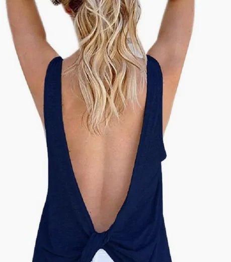 Women's Sleeveless Backless Top - Musttbuy