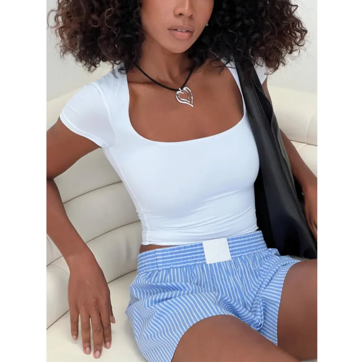 Women's Square Neck Casual T-shirt - Musttbuy