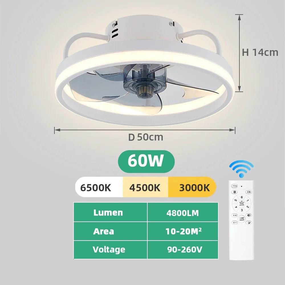 Wrought Iron LED Fan Lamp - Musttbuy