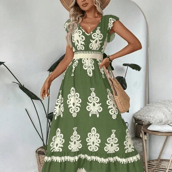 Zahara Embroidered Dress - Musttbuy