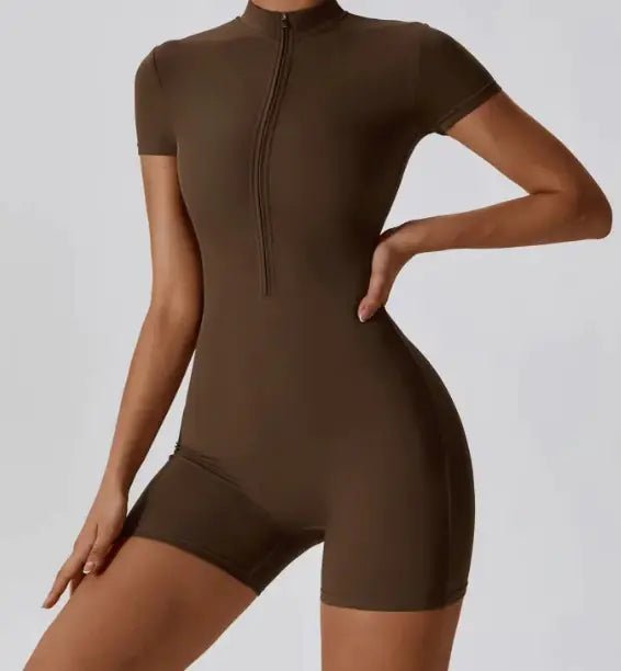 Zipper Yoga Jumpsuit - Musttbuy