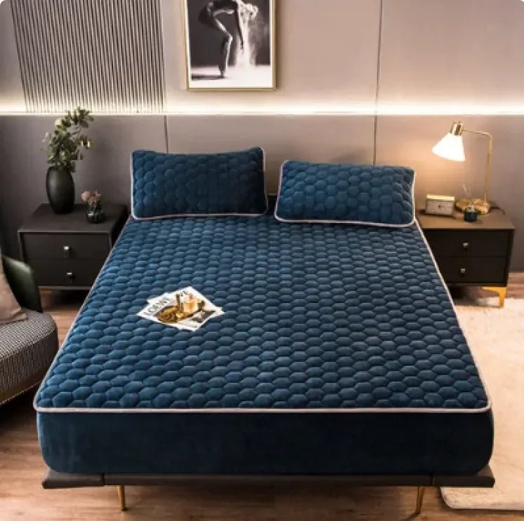 3 - Piece Brushed Quilted Mattress Set - Musttbuy