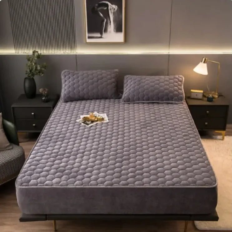3 - Piece Brushed Quilted Mattress Set - Musttbuy