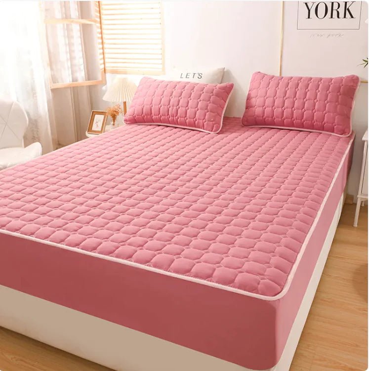 3 - Piece Brushed Quilted Mattress Set - Musttbuy