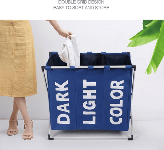 3 - Section Laundry Sorter - Musttbuy