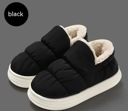 Ankle Wrap Cotton Slippers