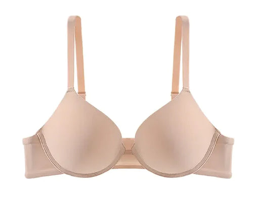 Glossy Push-up Large Bra Soft Steel Ring Adjustable Bra