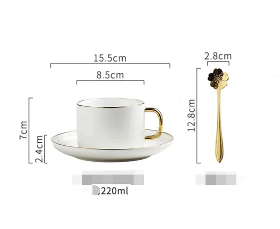 High-quality Matte Gilt Rim White Porcelain Dinner Tray Kitchen Plates Ceramic Tableware