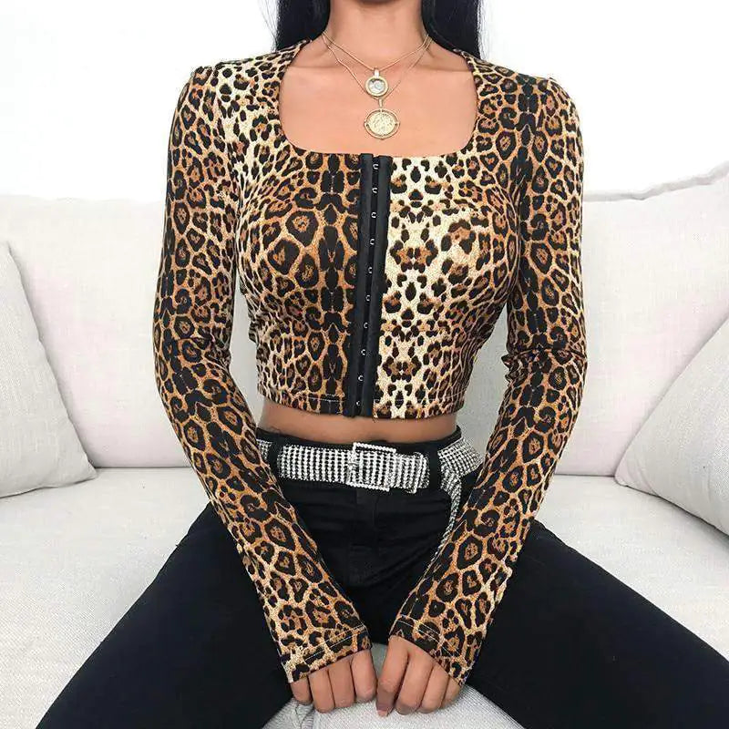 Leopard Crop Top